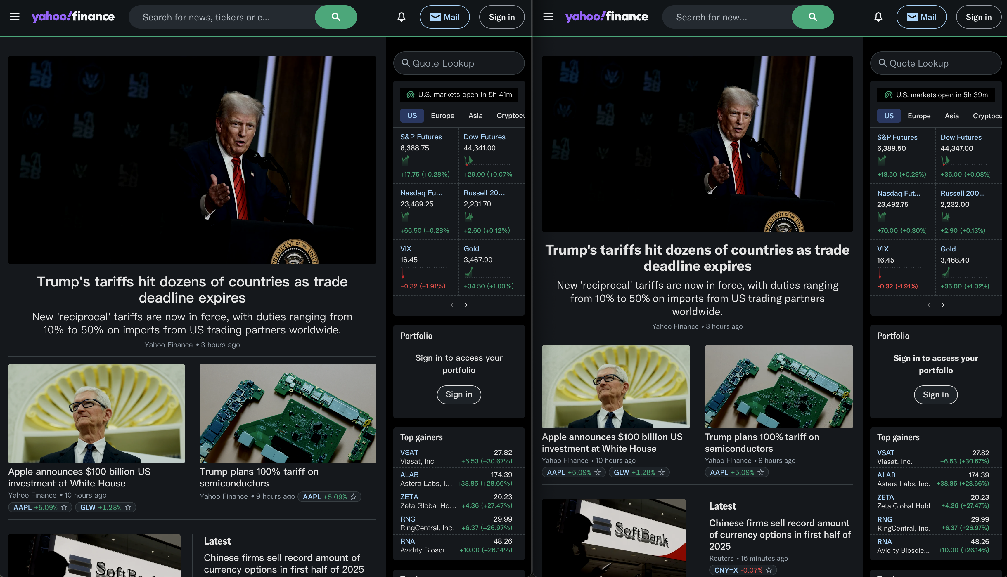 Finance in PingFang SC